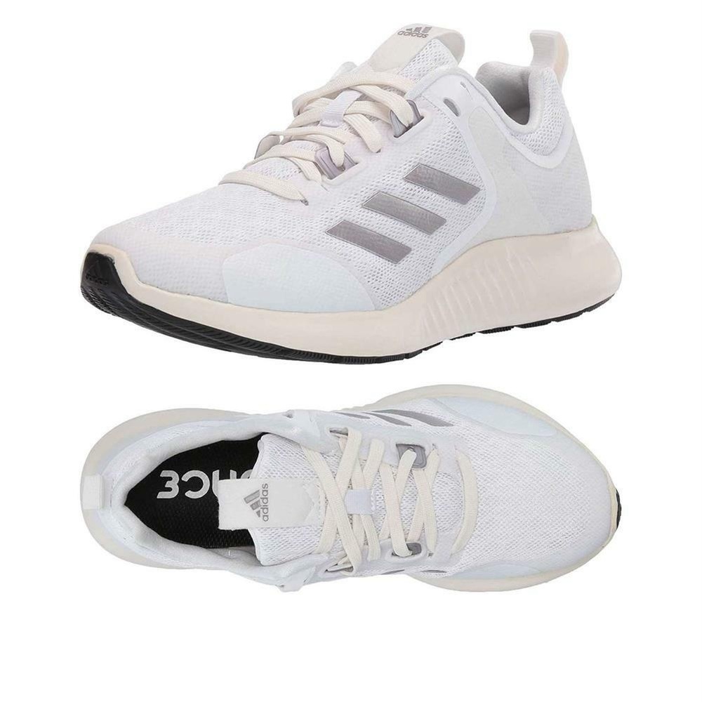 EXCELLENT CONDITION WOMEN’S SIZE 11 (Euro 44) WHITE ADIDAS MESH BOUNCE SHOES